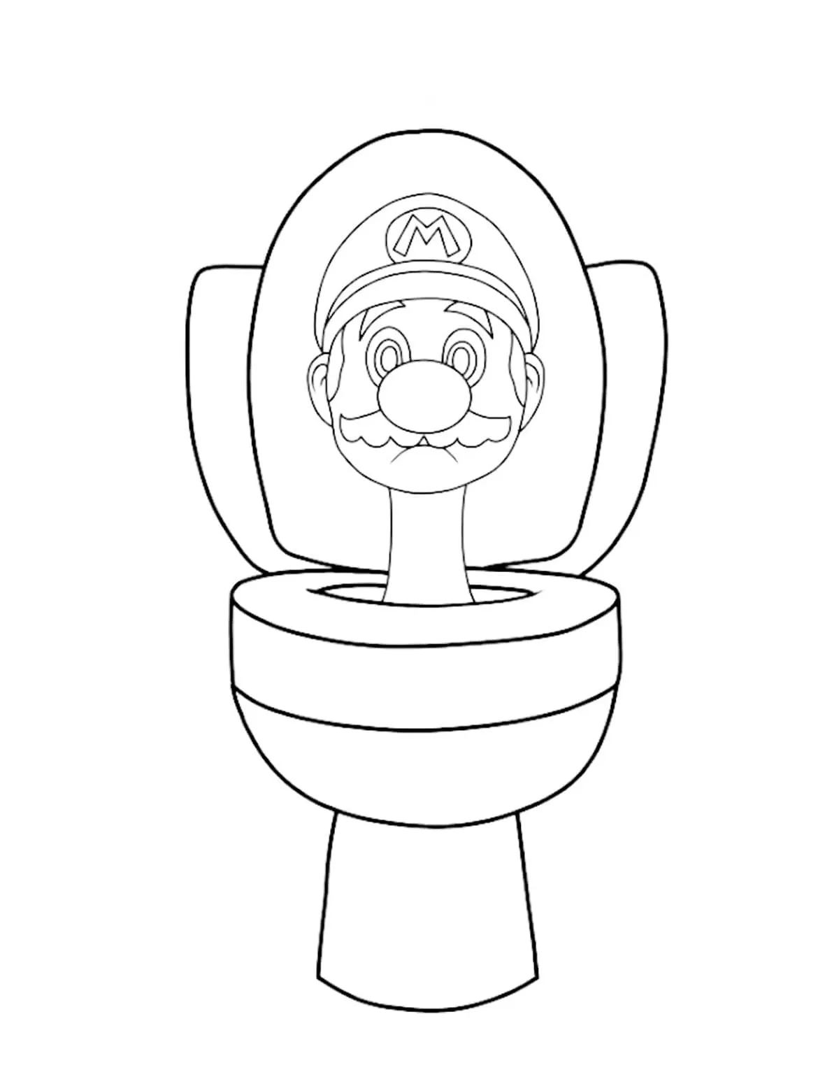 Dibujos para colorear e imprimir Skibidi Toilet