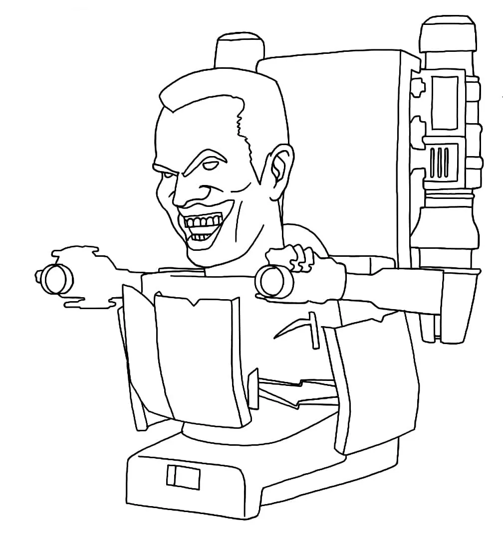 Dibujos para colorear e imprimir Skibidi Toilet