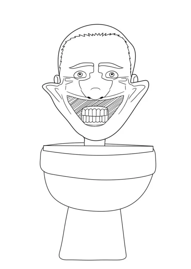 Dibujos para colorear e imprimir Skibidi Toilet