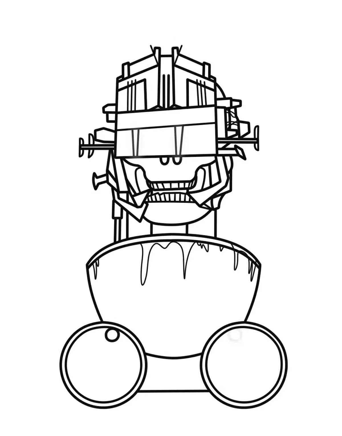 Dibujos para colorear e imprimir Skibidi Toilet