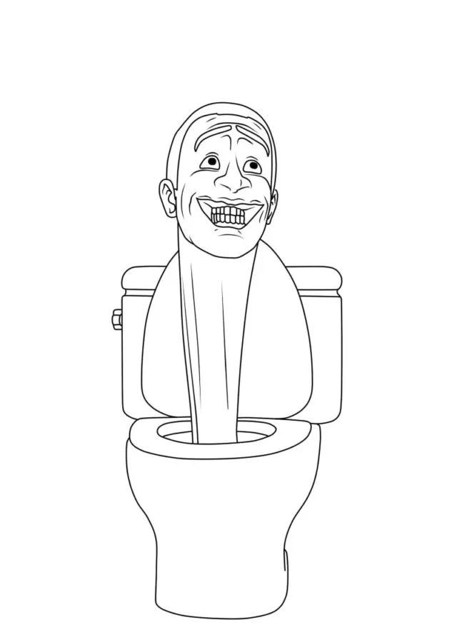 Dibujos para colorear e imprimir Skibidi Toilet