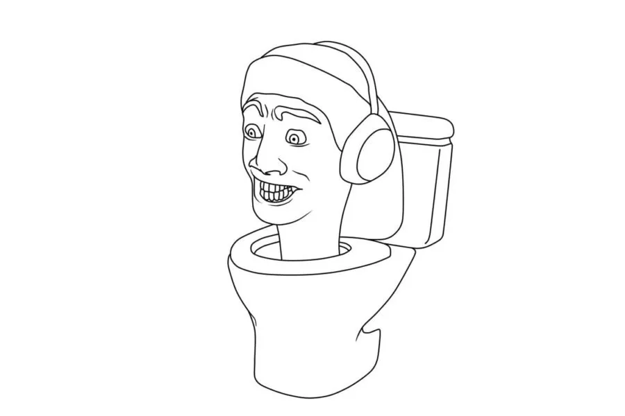 Dibujos para colorear e imprimir Skibidi Toilet