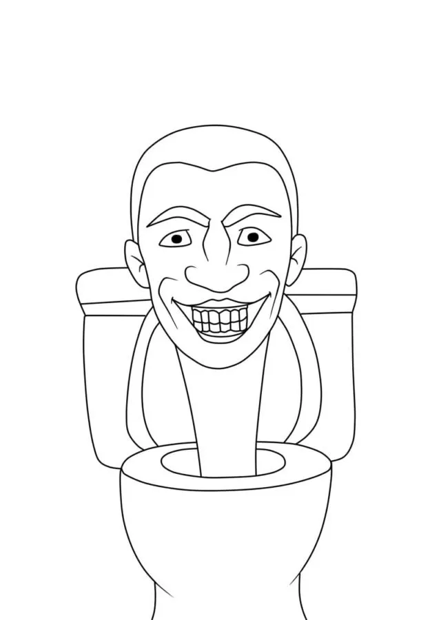 Dibujos para colorear e imprimir Skibidi Toilet