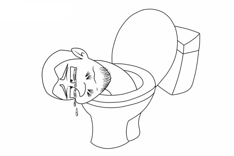 Dibujos para colorear e imprimir Skibidi Toilet