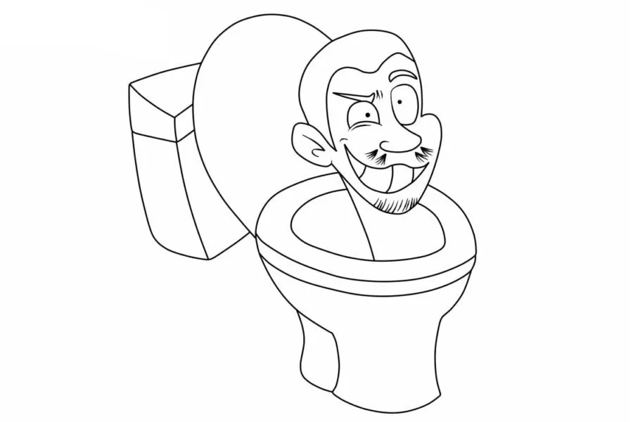 Dibujos para colorear e imprimir Skibidi Toilet