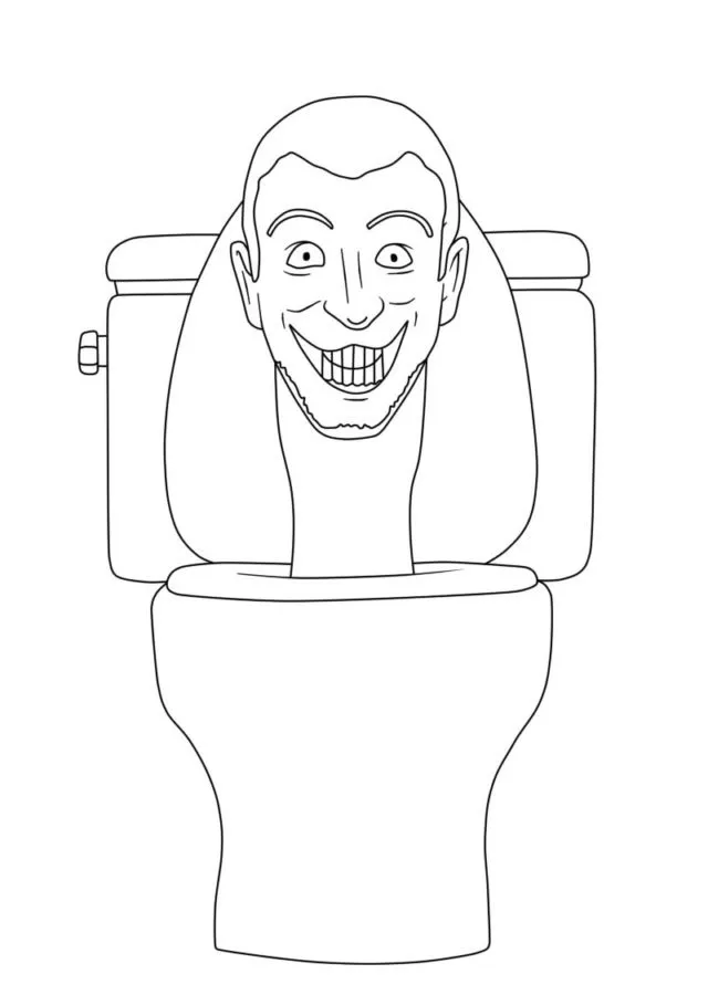 Dibujos para colorear e imprimir Skibidi Toilet