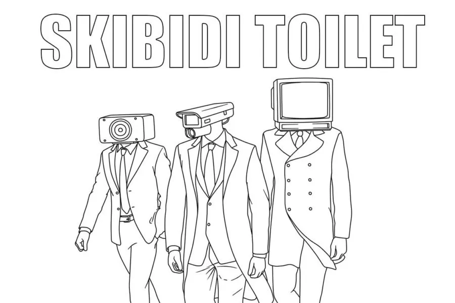 Dibujos para colorear e imprimir Skibidi Toilet