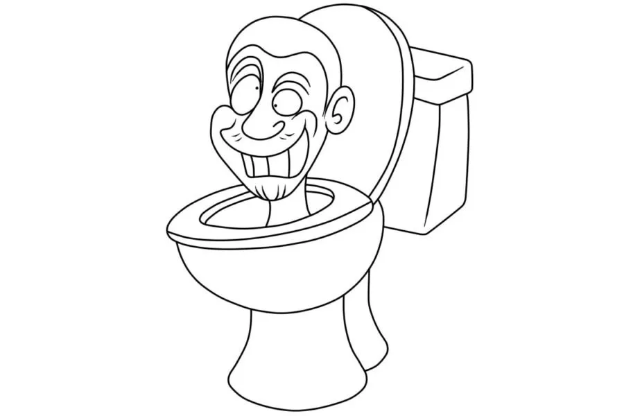 Dibujos para colorear e imprimir Skibidi Toilet