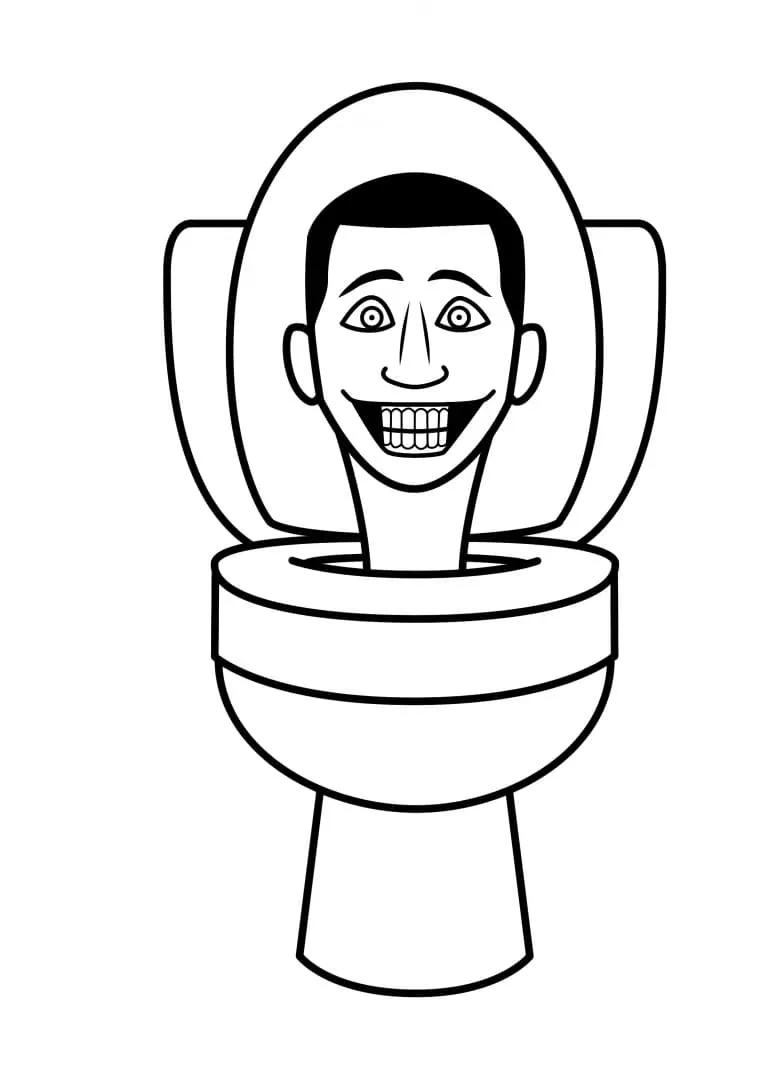 Dibujos para colorear e imprimir Skibidi Toilet