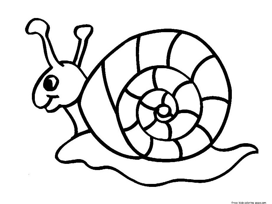 Dibujos para colorear e imprimir Snail