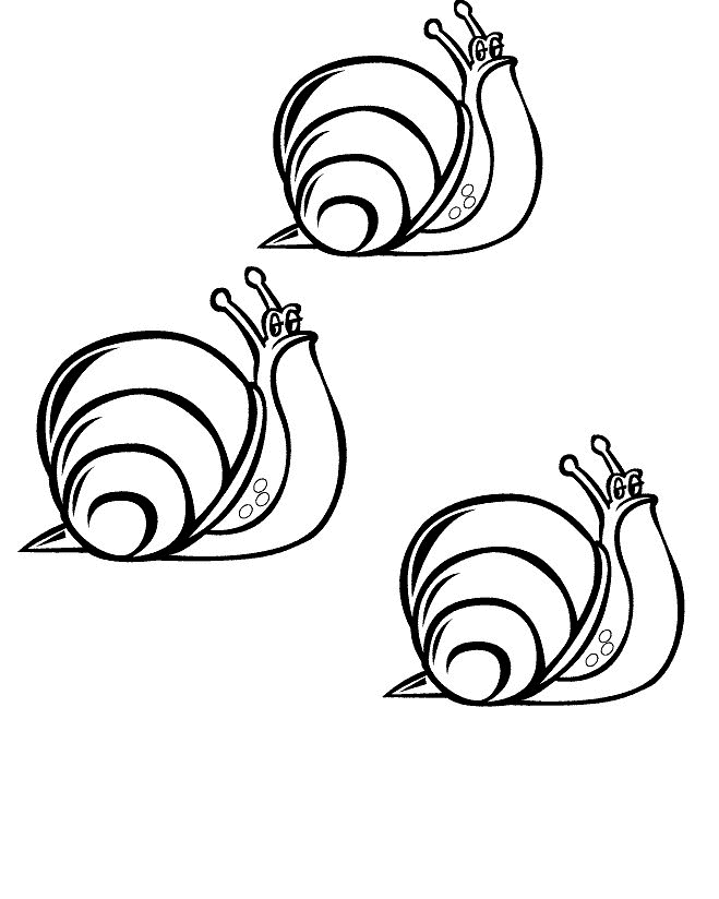 Dibujos para colorear e imprimir Snail