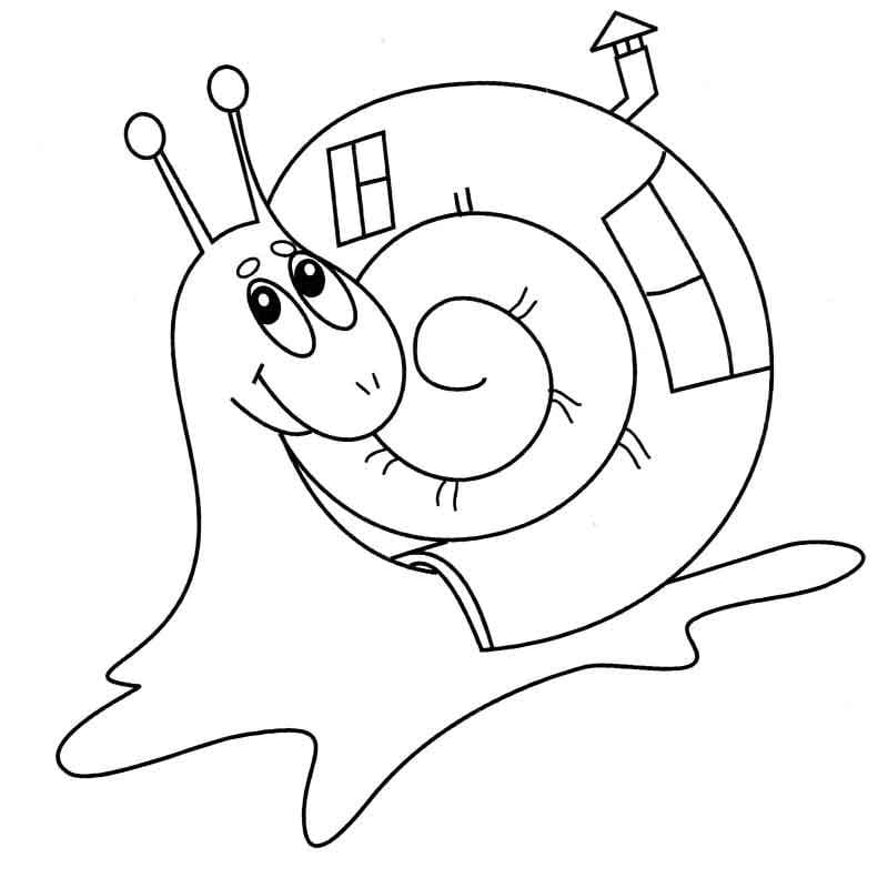 Dibujos para colorear e imprimir Snail