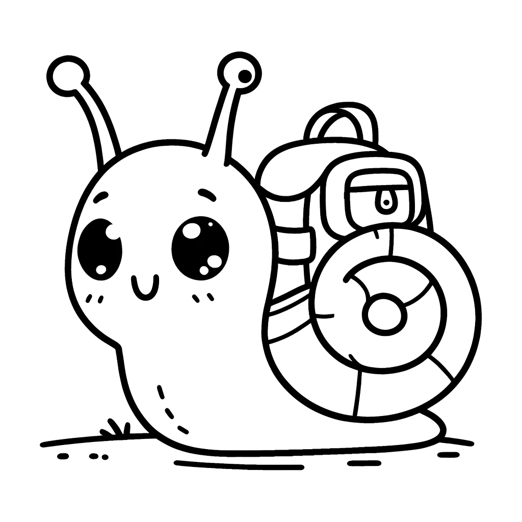 Snail coloring pages 12