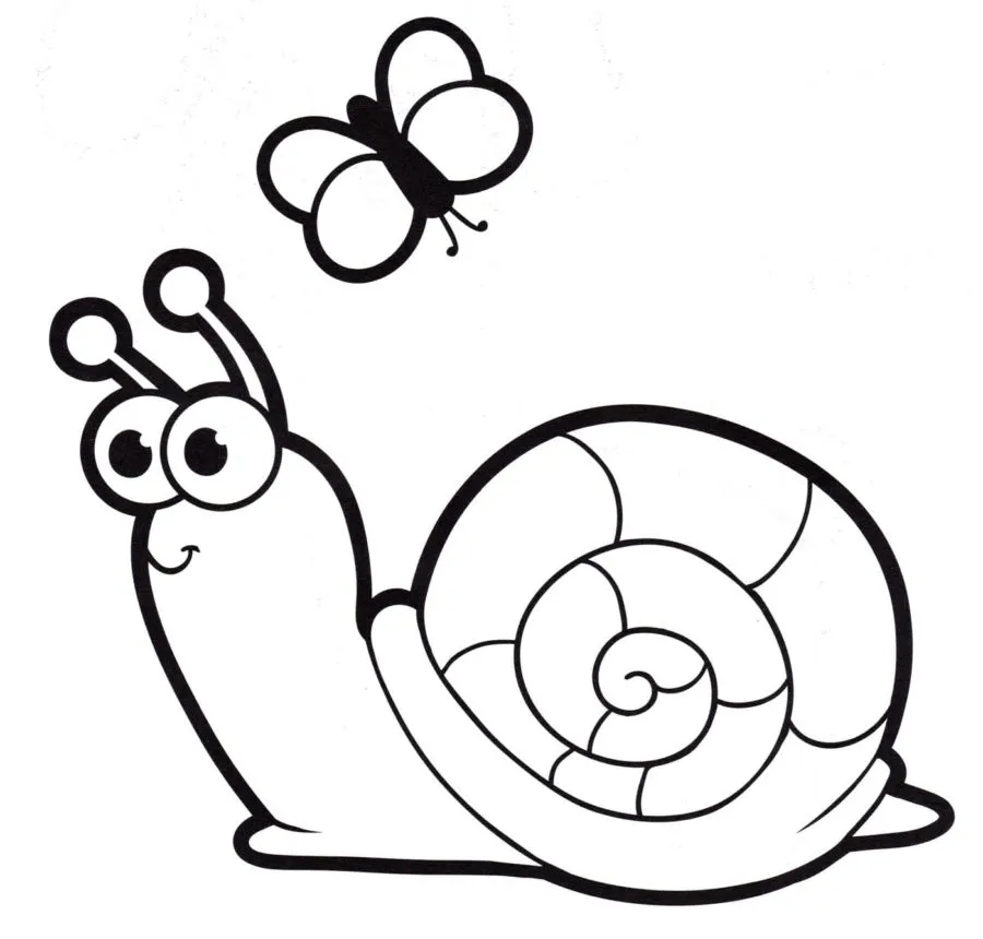 Dibujos para colorear e imprimir Snail