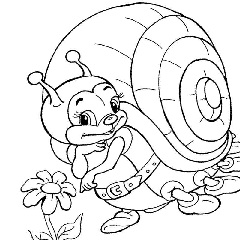 Dibujos para colorear e imprimir Snail