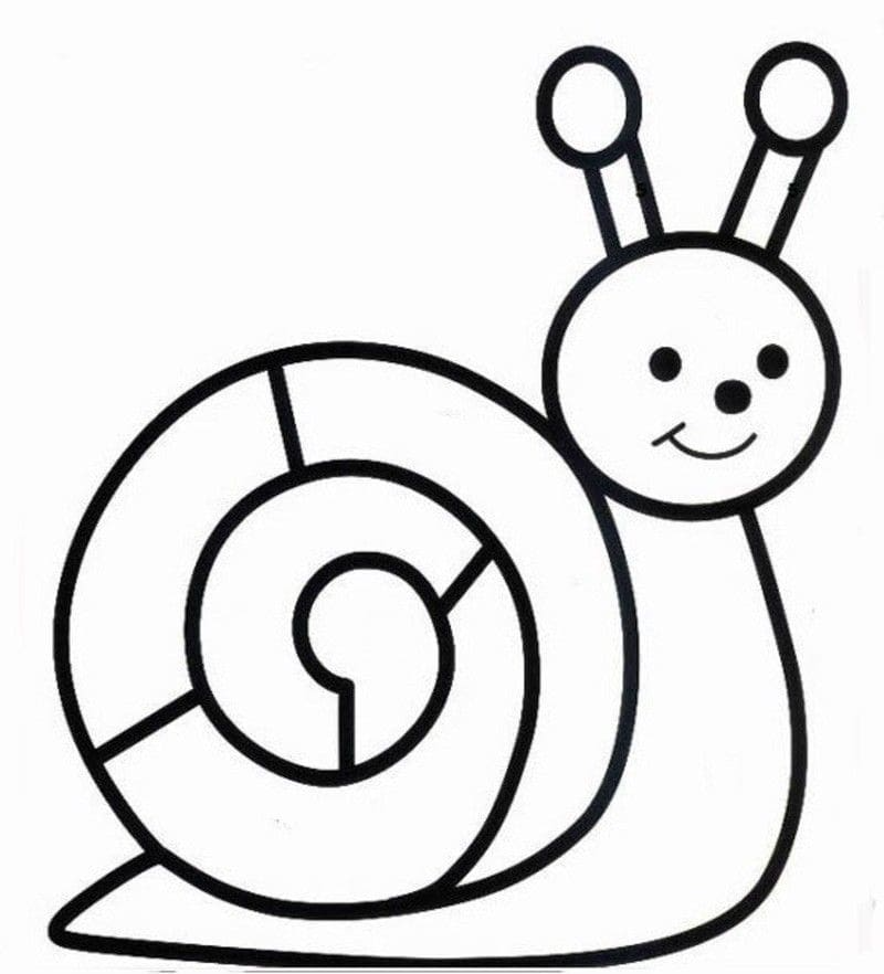 Dibujos para colorear e imprimir Snail