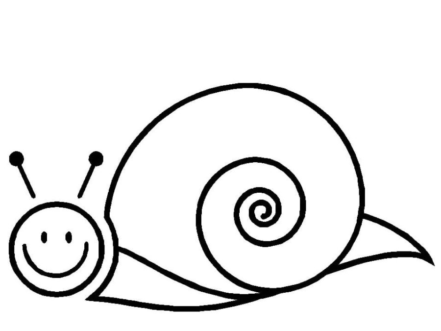 Dibujos para colorear e imprimir Snail