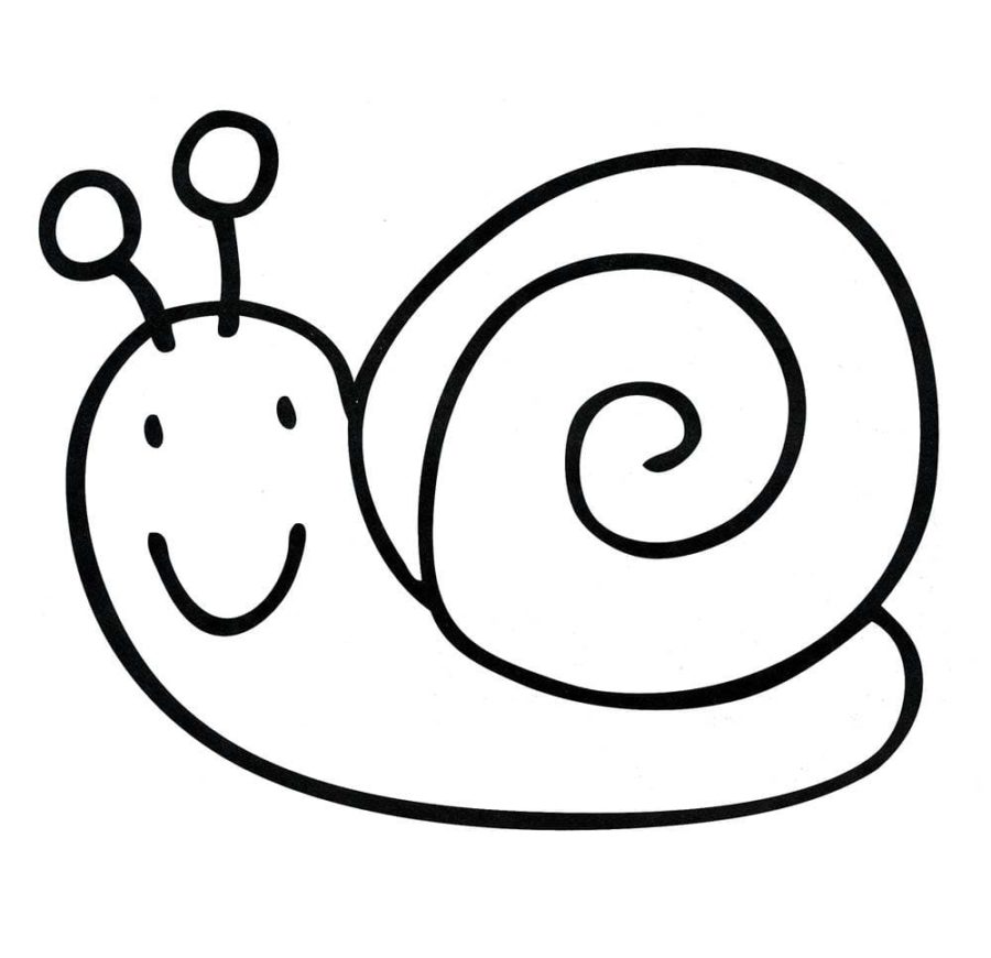 Dibujos para colorear e imprimir Snail