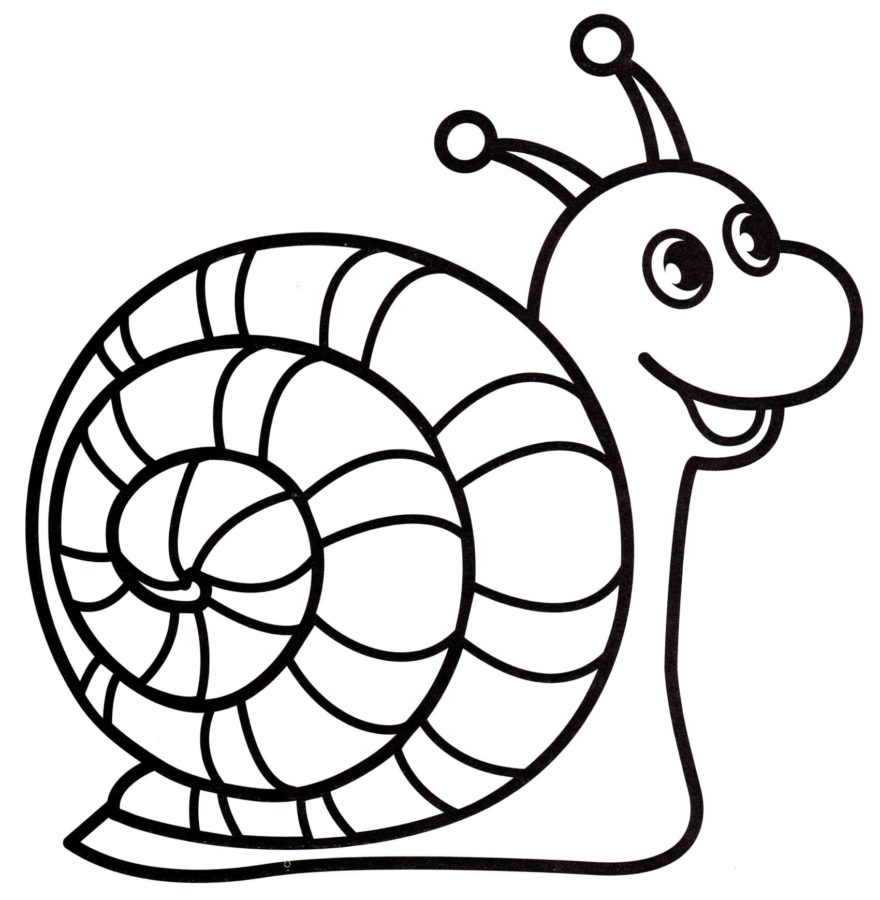 Dibujos para colorear e imprimir Snail