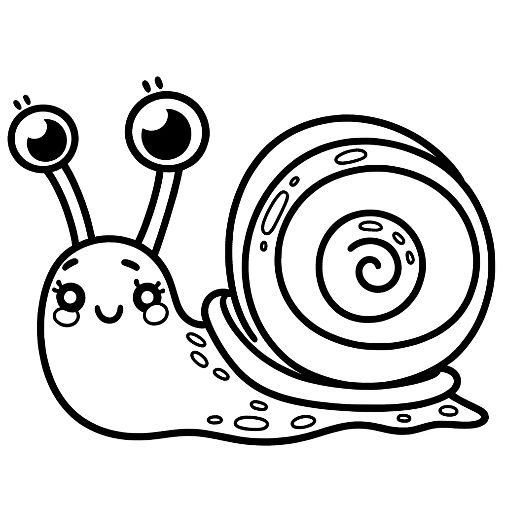 Dibujos para colorear e imprimir Snail