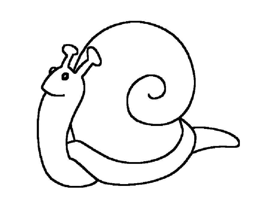 Dibujos para colorear e imprimir Snail