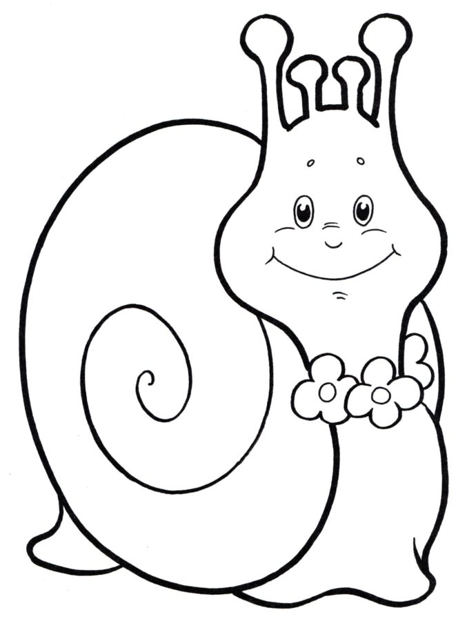 Dibujos para colorear e imprimir Snail