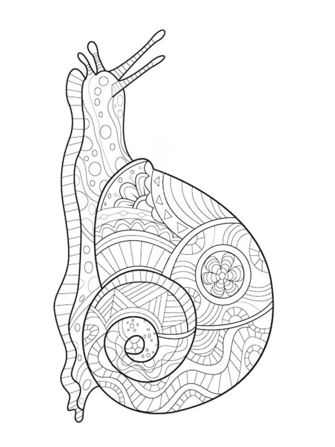 Dibujos para colorear e imprimir Snail