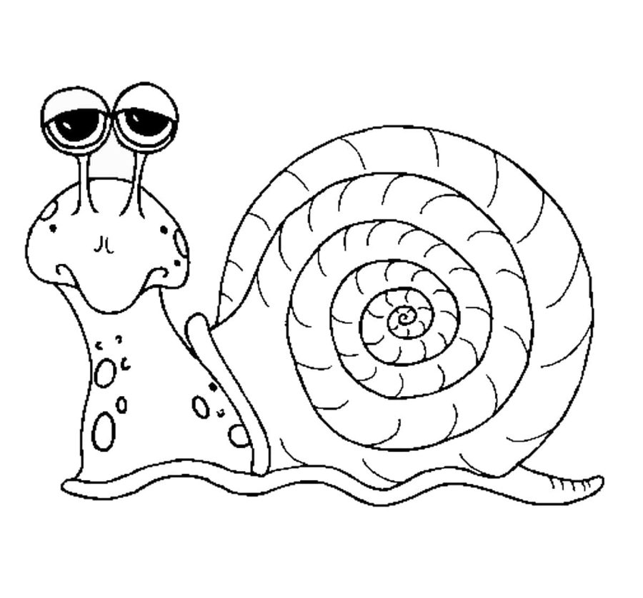 Dibujos para colorear e imprimir Snail