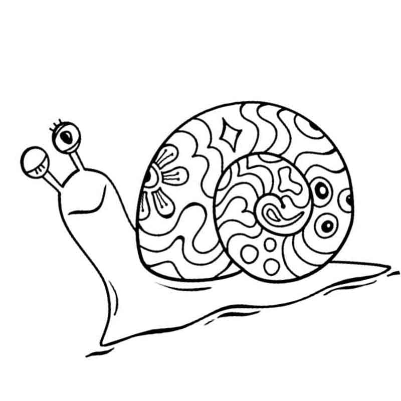 Dibujos para colorear e imprimir Snail