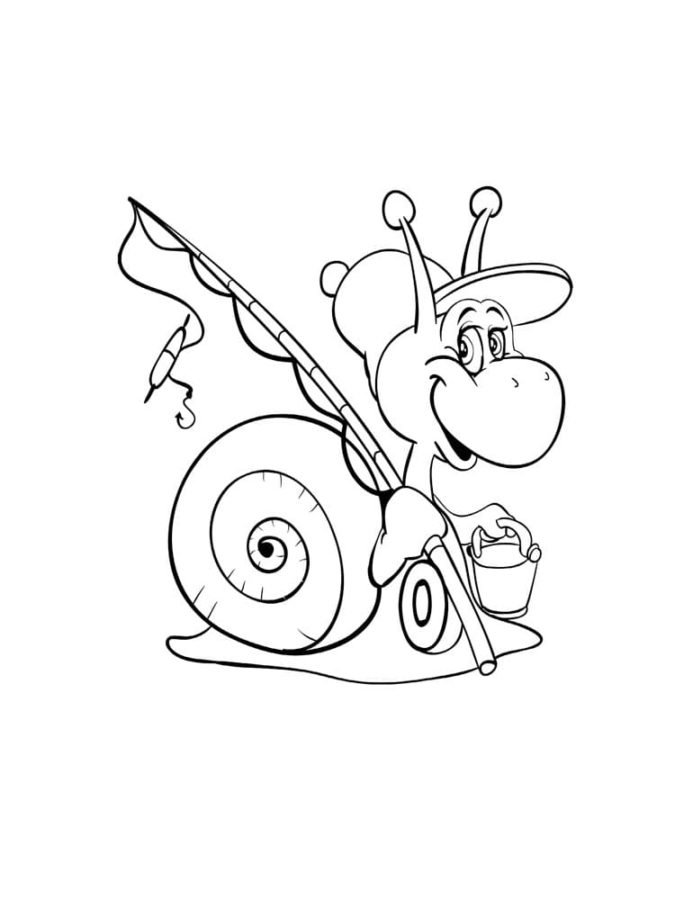 Dibujos para colorear e imprimir Snail