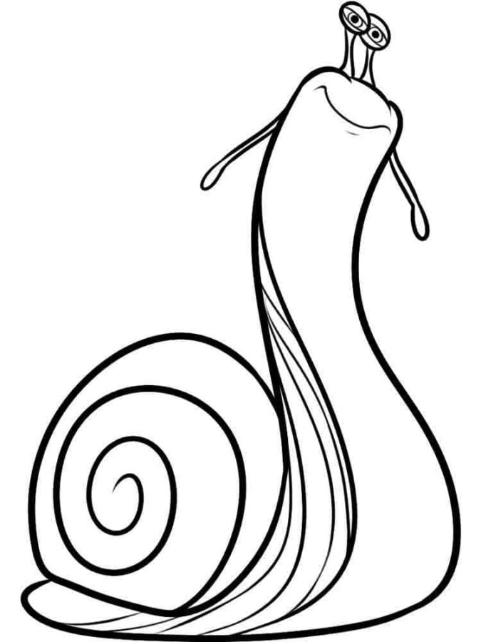 Dibujos para colorear e imprimir Snail