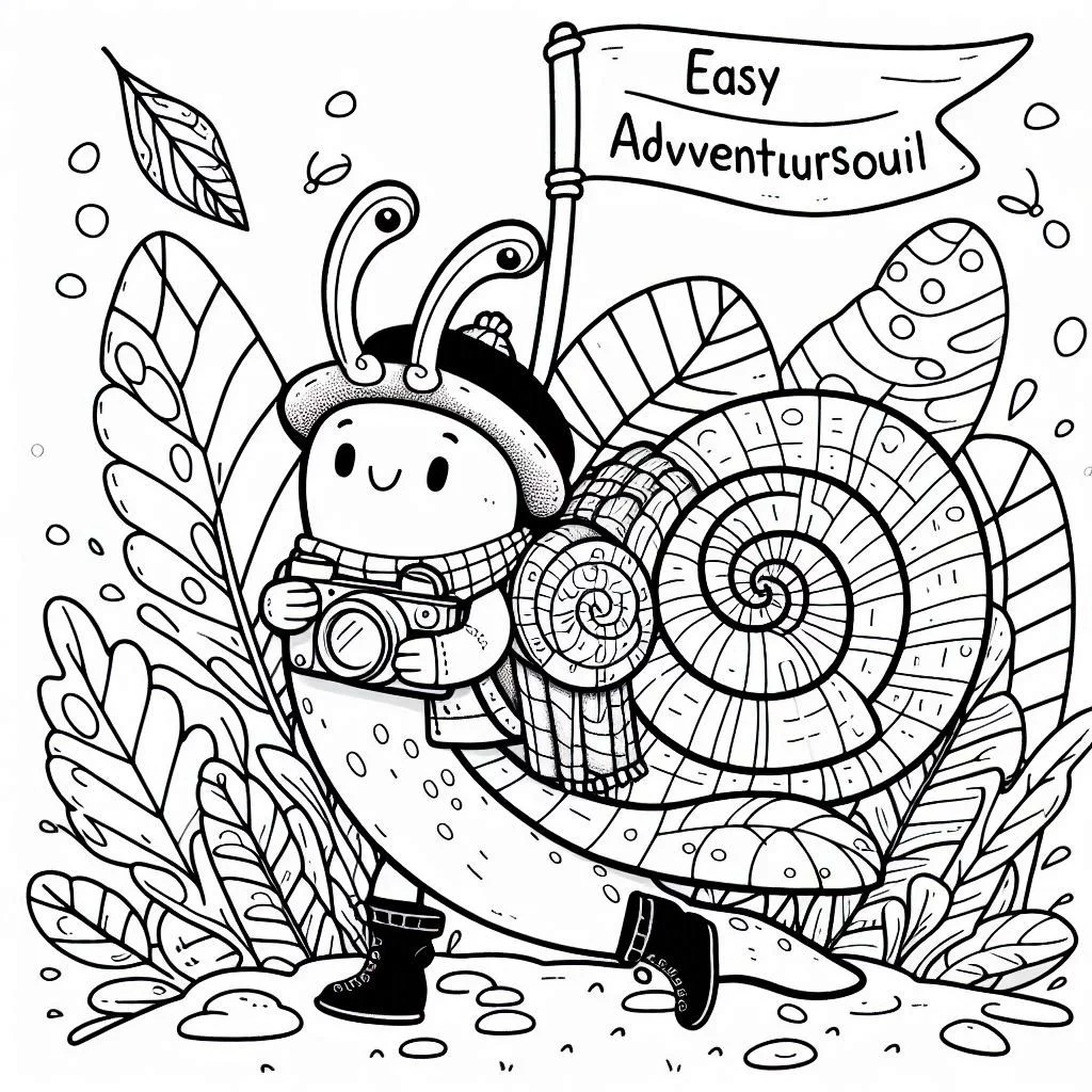 Dibujos para colorear e imprimir Snail