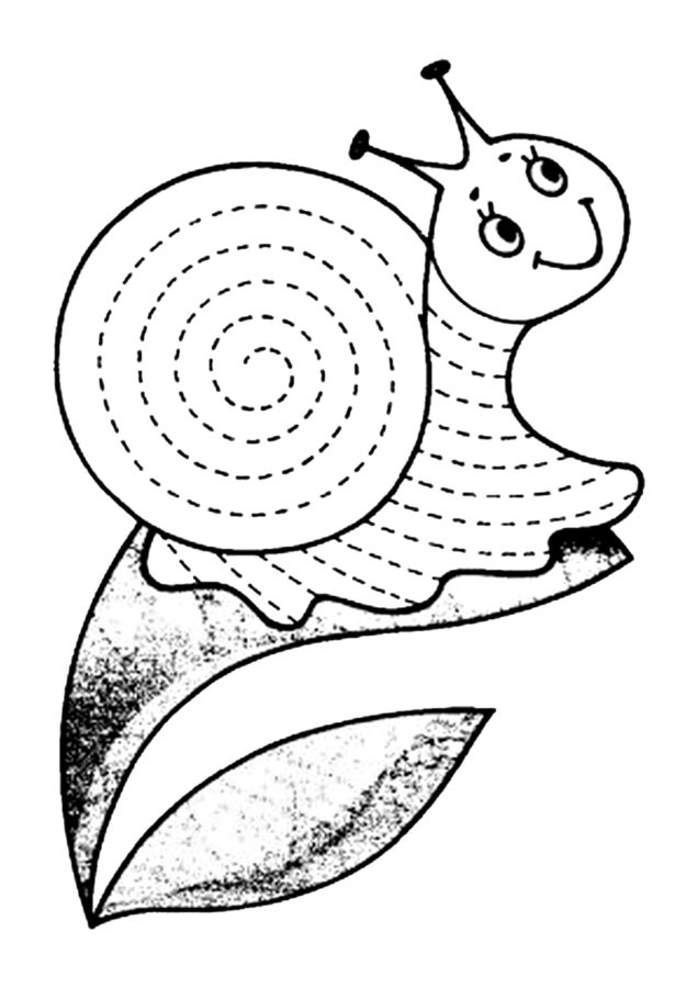 Dibujos para colorear e imprimir Snail