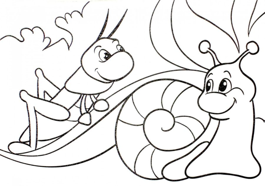 Dibujos para colorear e imprimir Snail