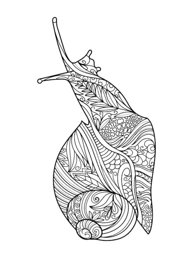 Dibujos para colorear e imprimir Snail