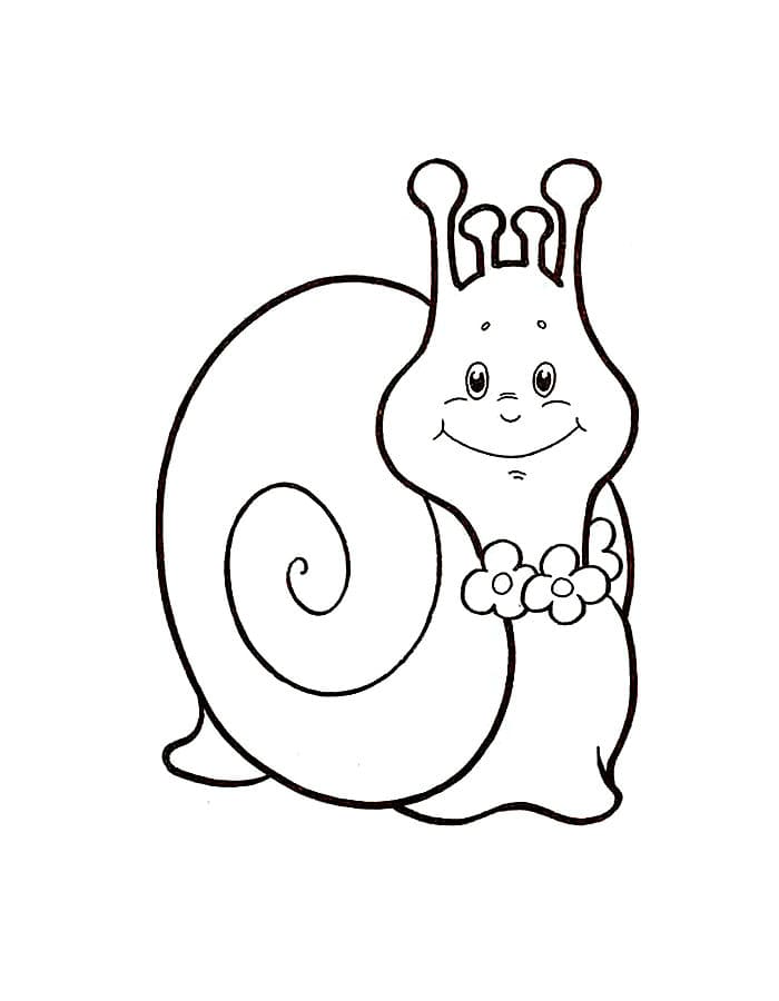 Dibujos para colorear e imprimir Snail