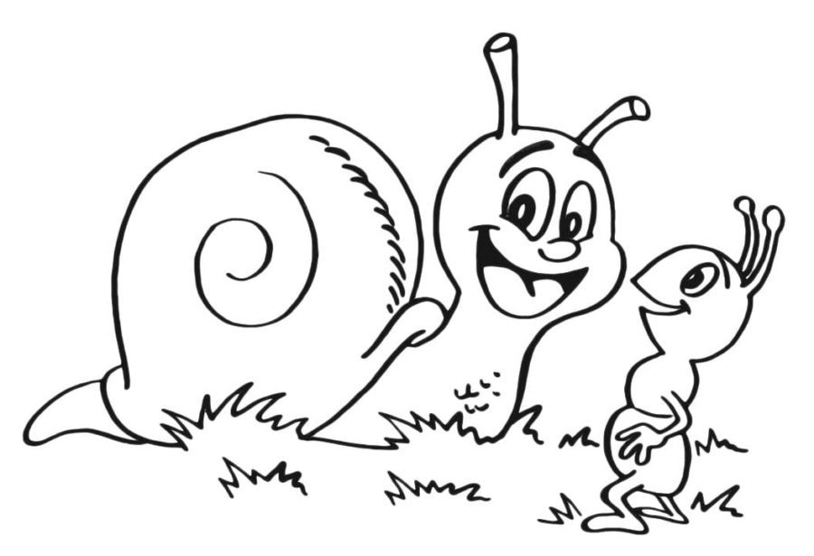 Dibujos para colorear e imprimir Snail