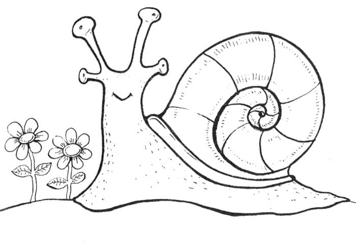 Dibujos para colorear e imprimir Snail