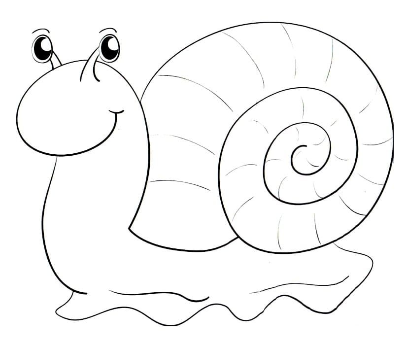 Dibujos para colorear e imprimir Snail