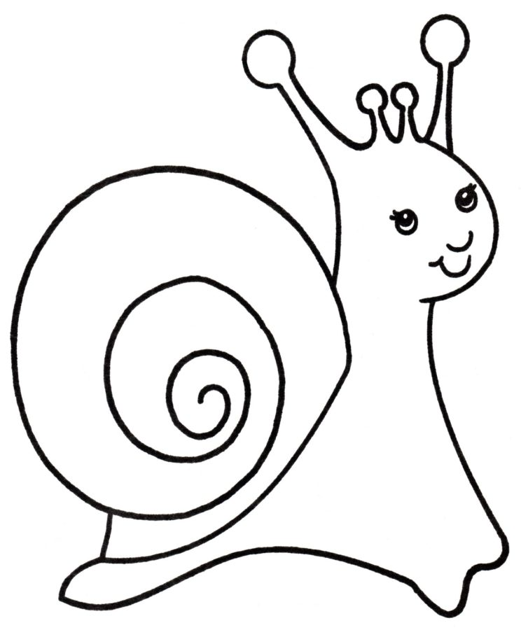 Dibujos para colorear e imprimir Snail