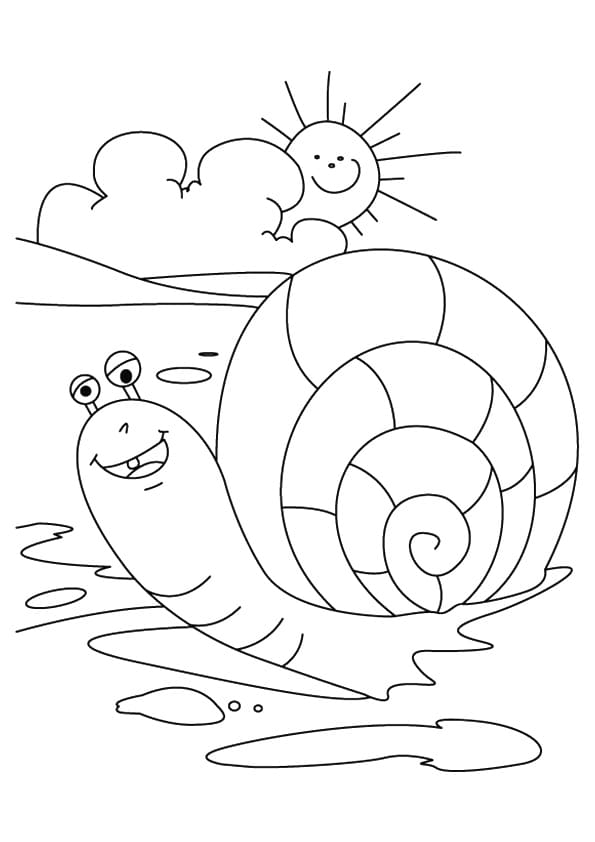 Dibujos para colorear e imprimir Snail