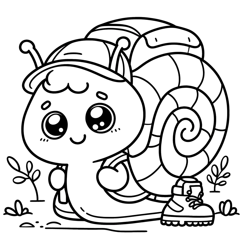 Dibujos para colorear e imprimir Snail