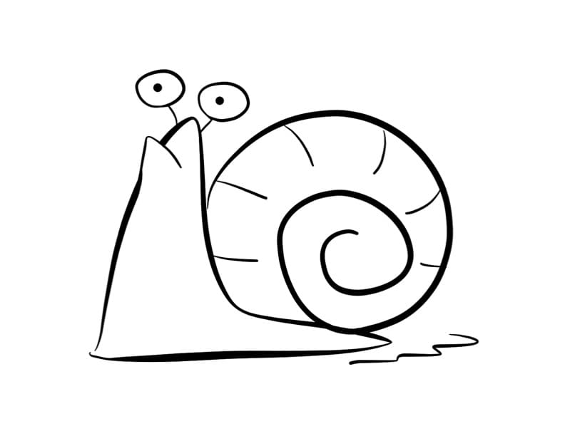 Dibujos para colorear e imprimir Snail