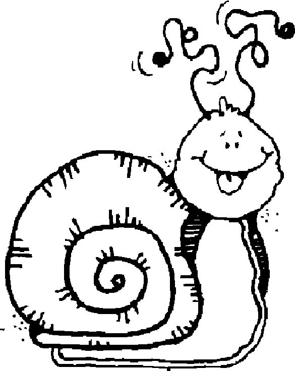 Dibujos para colorear e imprimir Snail