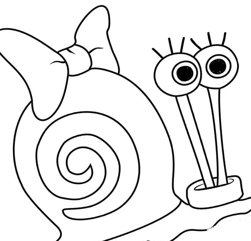 Dibujos para colorear e imprimir Snail