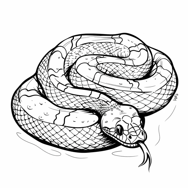 Dibujos para colorear e imprimir Snake