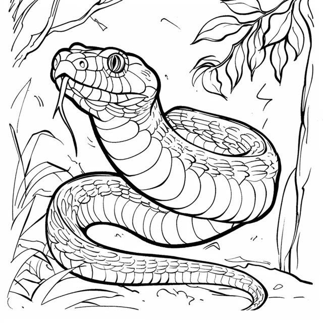 Dibujos para colorear e imprimir Snake