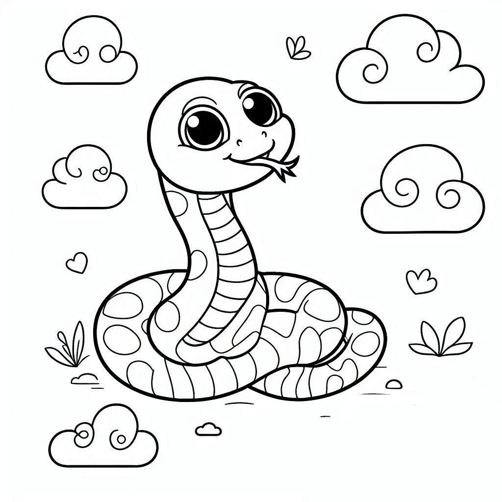 Dibujos para colorear e imprimir Snake