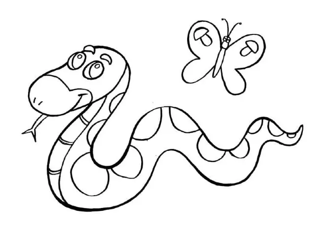 Dibujos para colorear e imprimir Snake