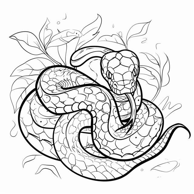 Dibujos para colorear e imprimir Snake